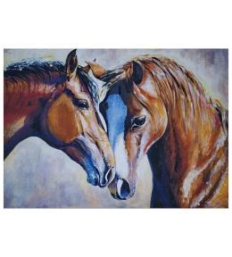 Mozaika diamentowa 5D - Konie 40x30cm