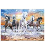 Mozaika diamentowa 5D - Konie 40x30cm