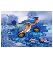 Mozaika diamentowa 5D - Ptaszki 40x30cm