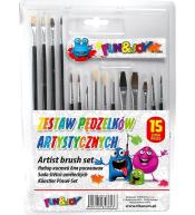 Pędzle artystyczne 15szt