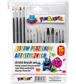Pędzle artystyczne 15szt