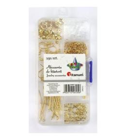Akcesoria do biżuterii złote 191el