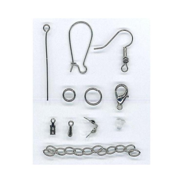 Akcesoria do biżuterii srebrne 191el