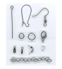 Akcesoria do biżuterii srebrne 191el