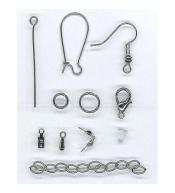 Akcesoria do biżuterii srebrne 191el