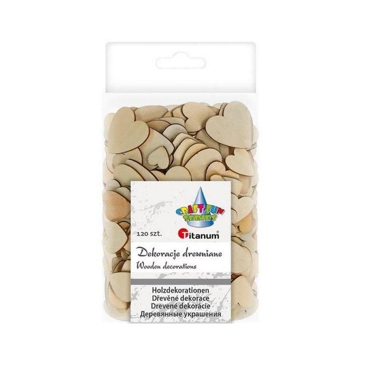 Drewniane serca 120szt