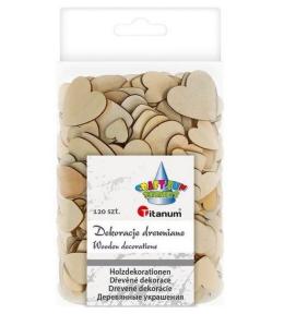 Drewniane serca 120szt