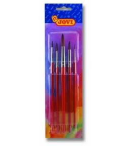 Pędzle artystyczne z włosia pony 0,4,6,8,12 JOVI