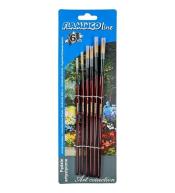 Pędzle artystyczne Flamingo 6 sztuk