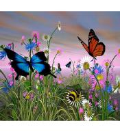 Mozaika diamentowa 5D - Motyle 40x30cm
