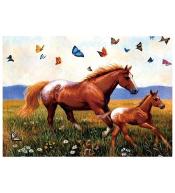 Mozaika diamentowa 5D - Konie 40x30cm