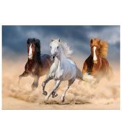 Mozaika diamentowa 5D - Konie 40x30cm