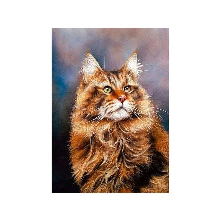 Mozaika diamentowa 5D - Kot 40x30cm