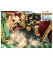 Mozaika diamentowa 5D - Yorki 40x30cm