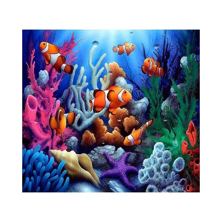 Mozaika diamentowa 5D - Rafa 40x30cm