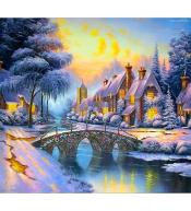 Mozaika diamentowa 5D - Zima 40x30cm