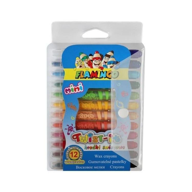 Kredki świecowe Twist-it Mini 12 kolorów