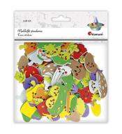 Naklejki piankowe warzywa mix 108szt