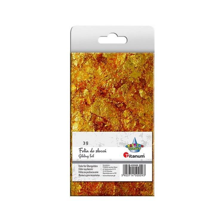 Folia do złoceń złota w płatkach 3g