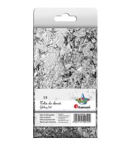 Folia do złoceń srebrna w płatkach 3g