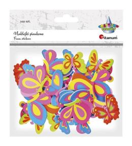 Naklejki piankowe mix rozmiarów i kolorów 102szt