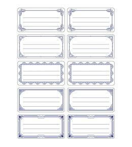 Naklejki na zeszyty biało niebieskie 240 sztuk