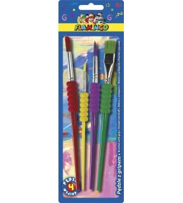 Pędzle Flamingo 4 sztuki
