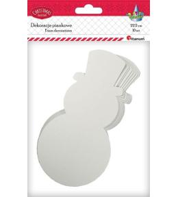 Piankowe bałwanki 116x222mm białe 10szt.