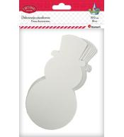 Piankowe bałwanki 116x222mm białe 10szt.