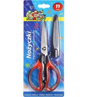 Nożyczki ergonomiczne z zatyczką na ostrzu 19cm