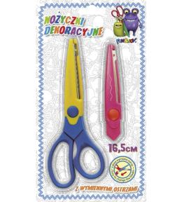 Nożyczki dekoracyjne 16,5cm +1 ostrze