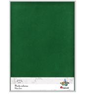 Pianka welurowa 20x30cm zielona 5szt.