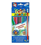 Kredki ołówkowe bezdrzewne wymazywalne 12 kolorów