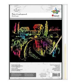 Papier do wydrapywanek 210x290mm czarny 10szt.