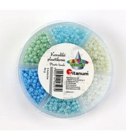 Koraliki plastikowe 3mm 6 kolorów