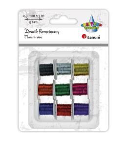 Drucik florystyczny 0,3mm 3m 9 kolorów