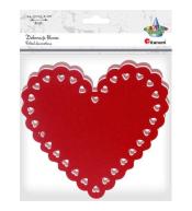 Filcowe serca 155x145mm mix 8szt