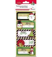 Karnety samoprzylepne 3D Boże Narodzenie 5szt