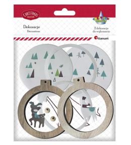 Zestaw do złożenia Drewniane Bombki 2szt.