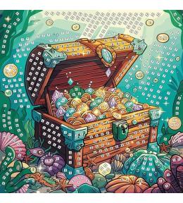 Mozaika piankowa skrzynia skarbów 25x25cm