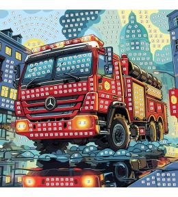 Mozaika piankowa straż pożarna 25x25cm