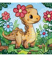 Mozaika piankowa dinozaur 25x25cm