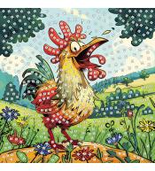 Mozaika piankowa kogut 25x25cm