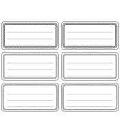 Naklejki na zeszyty biało czarne 144 sztuki