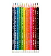 Kredki ołówkowe trójkątne 12 kolorów