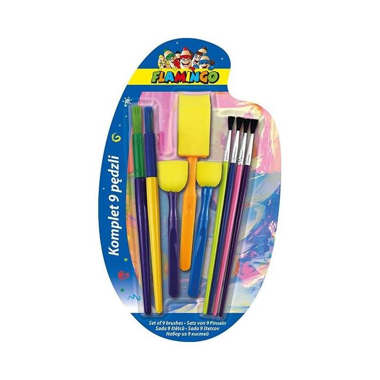 Zestaw pędzli 9szt