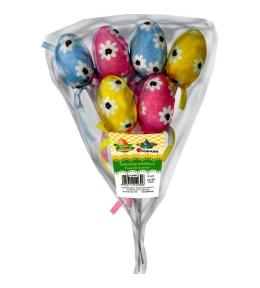 Jajka styropianowe 40x60mm 3 kolory 6szt