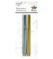 Pisak metaliczny złoty + srebrny