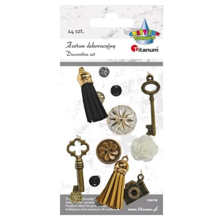 Zestaw dekoracyjny mix 14szt
