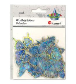 Naklejki foliowe motyle 10 wzorów 20szt